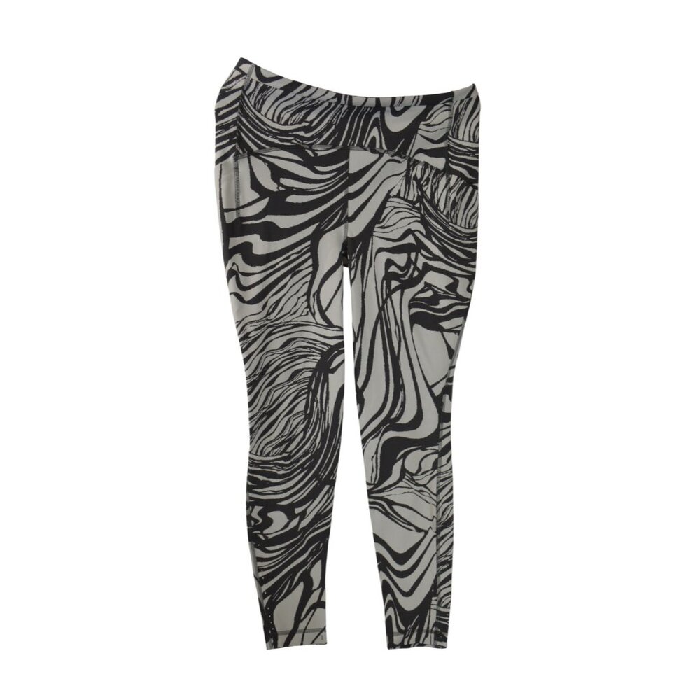 Lululemon Swift Speed High Rise Black And White Swirl Leggings Size: 14